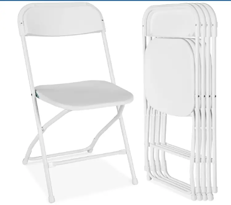 White Folding Chair Rental in DeLand, FL | Glo Party Rentals